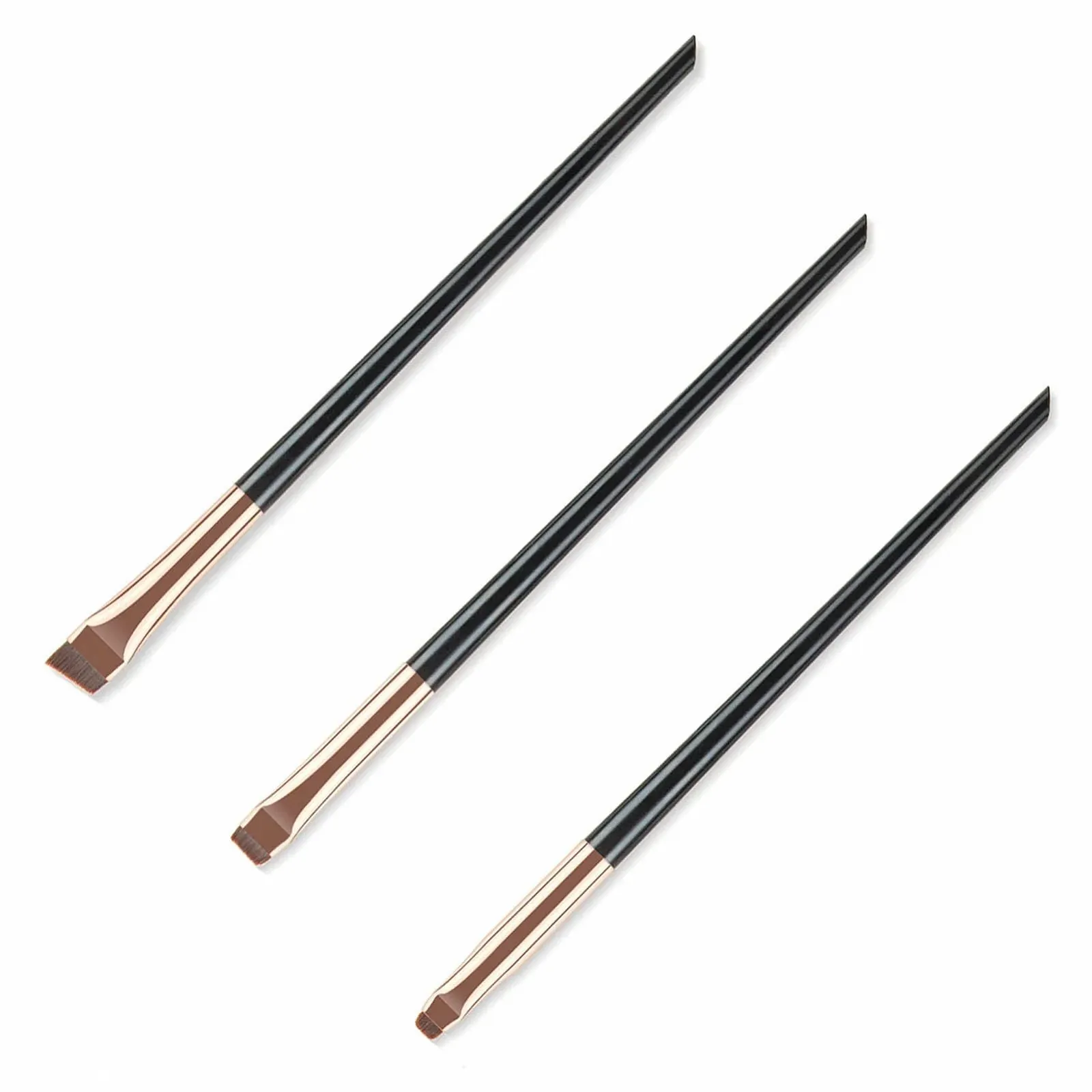 Набір пензлів для підводки кутовий 3 шт. ультратонкий, фото №6