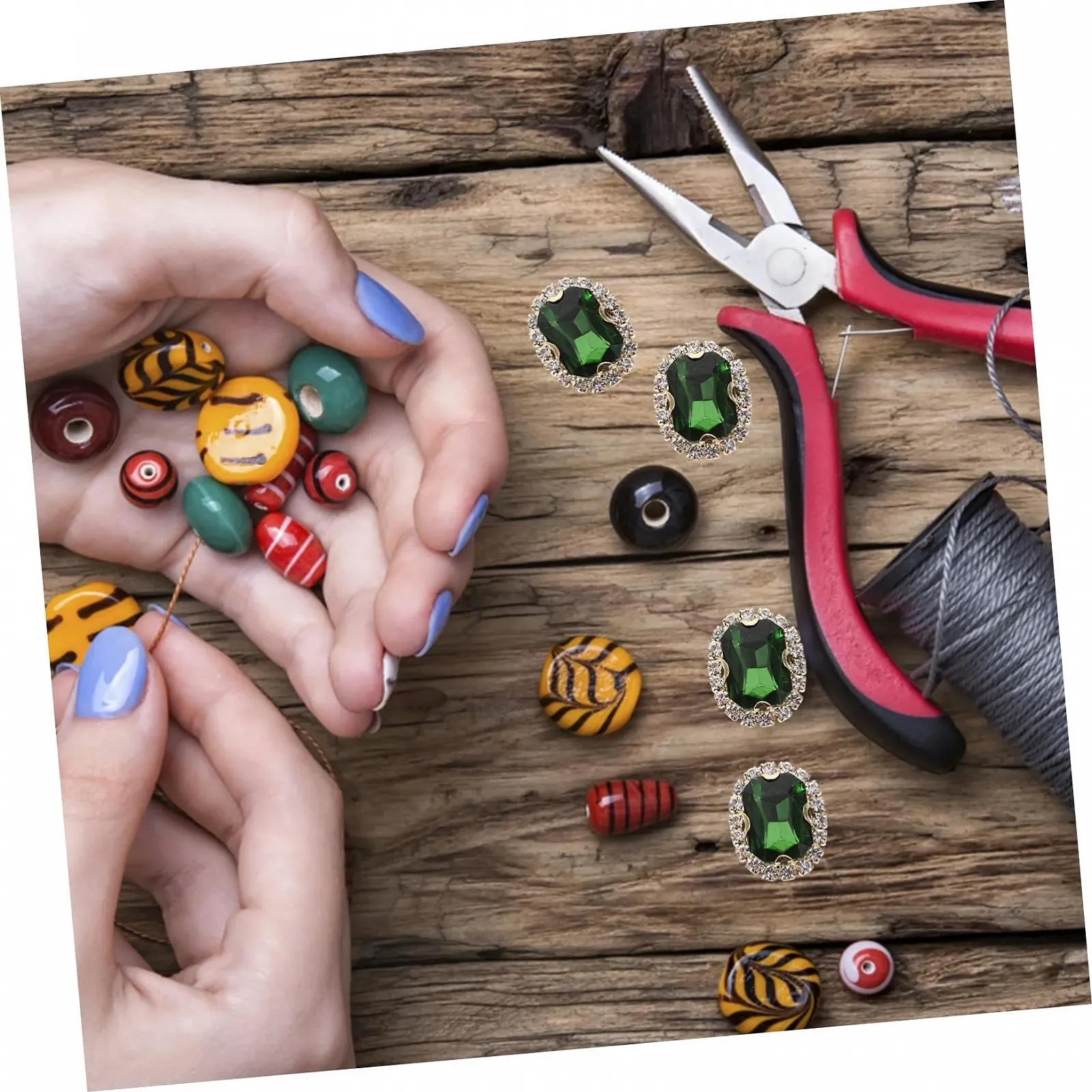 Стразы PLAFOPE для ручного шитья, 20 шт, сверхпрочные, мини-кисточки для декоративной одежды и поделок, фото №4