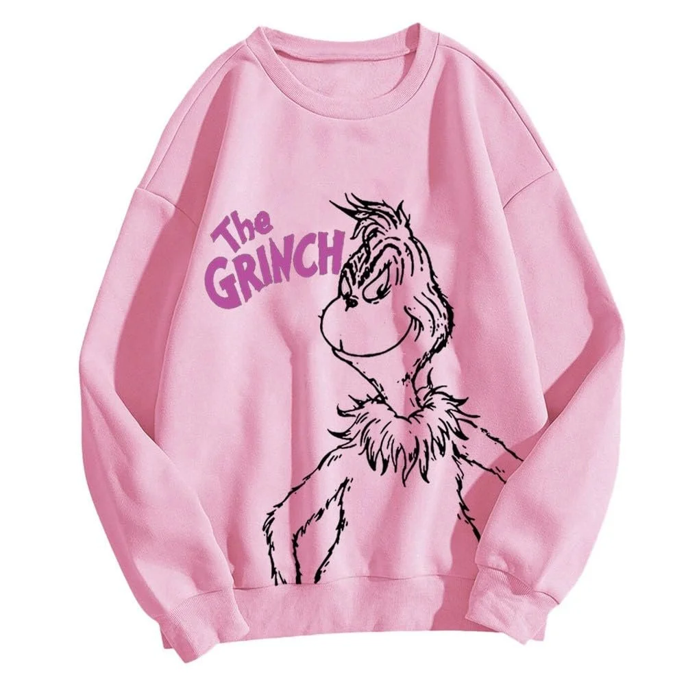 Рождественский свитер BHXUTK Женский рождественский свитшот Женский смешной уродливый оверсайз Зимний теплый Рождественский костюм с длинными рукавами Рождественские женские праздничные топы с длинными рукавами, фото №4