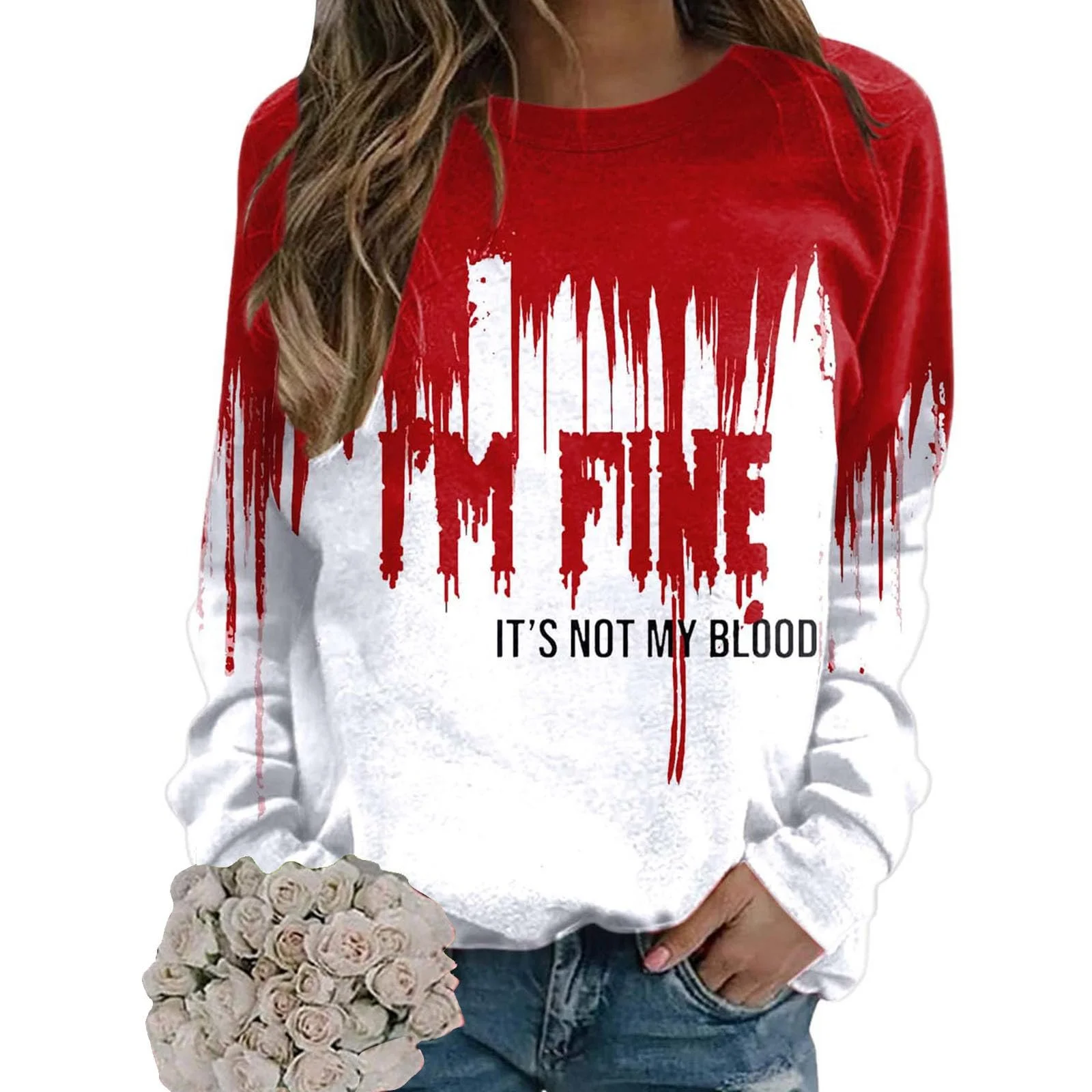 Пуловер з довгими рукавами Roter Damen Pulli, фото №4 Пуловер з довгими рукавами Roter Damen Pulli, фото №4