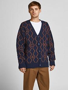 Кардиган Jack&Jones KNIT CARDIGAN KA KNT21 Темно-синій L - Фото 1