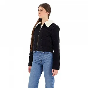 Жіноча куртка LEVIS T3 RETRO SHERPA TRUCKER Caviar - XS synthetic.ua - Фото 1