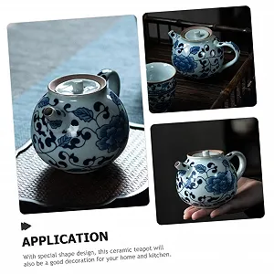 Чайник-заварник керамічний FUNNETOYU Vintage з ручкою, жаростійкий з ситечком для чаю ціна на synthetic.ua - Фото 1 Чайник-заварник керамічний FUNNETOYU Vintage з ручкою, жаростійкий з ситечком для чаю synthetic.ua - Фото 1