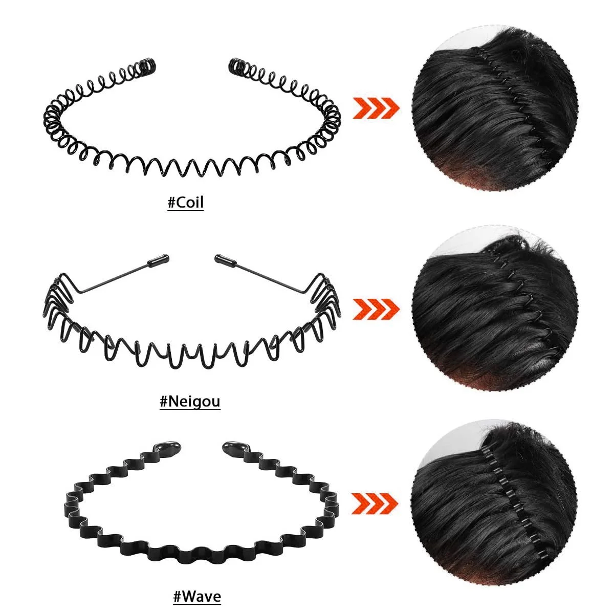 Металлическая Обруч для Волосы Унисекс, фото №2 Металлическая Обруч для Волосы Унисекс, фото №2