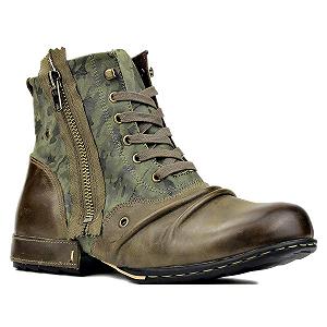 Черевики OSSTONE Мужские OS-5008-8-Green-DE Кожа коровы Зеленый - Фото 1