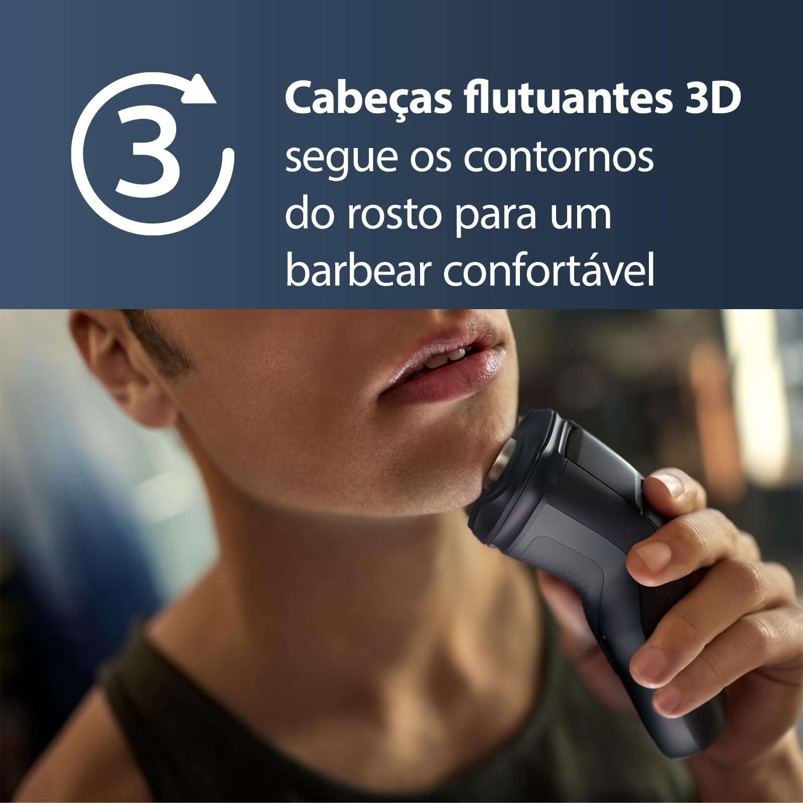 Електробритва Philips Shaver 3000X X3021/00 для вологого та сухого гоління, фото №4 Електробритва Philips Shaver 3000X X3021/00 для вологого та сухого гоління, фото №4