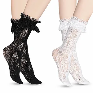 Шкарпетки з рюшами, Мереживні шкарпетки Жіночі - Фото 1