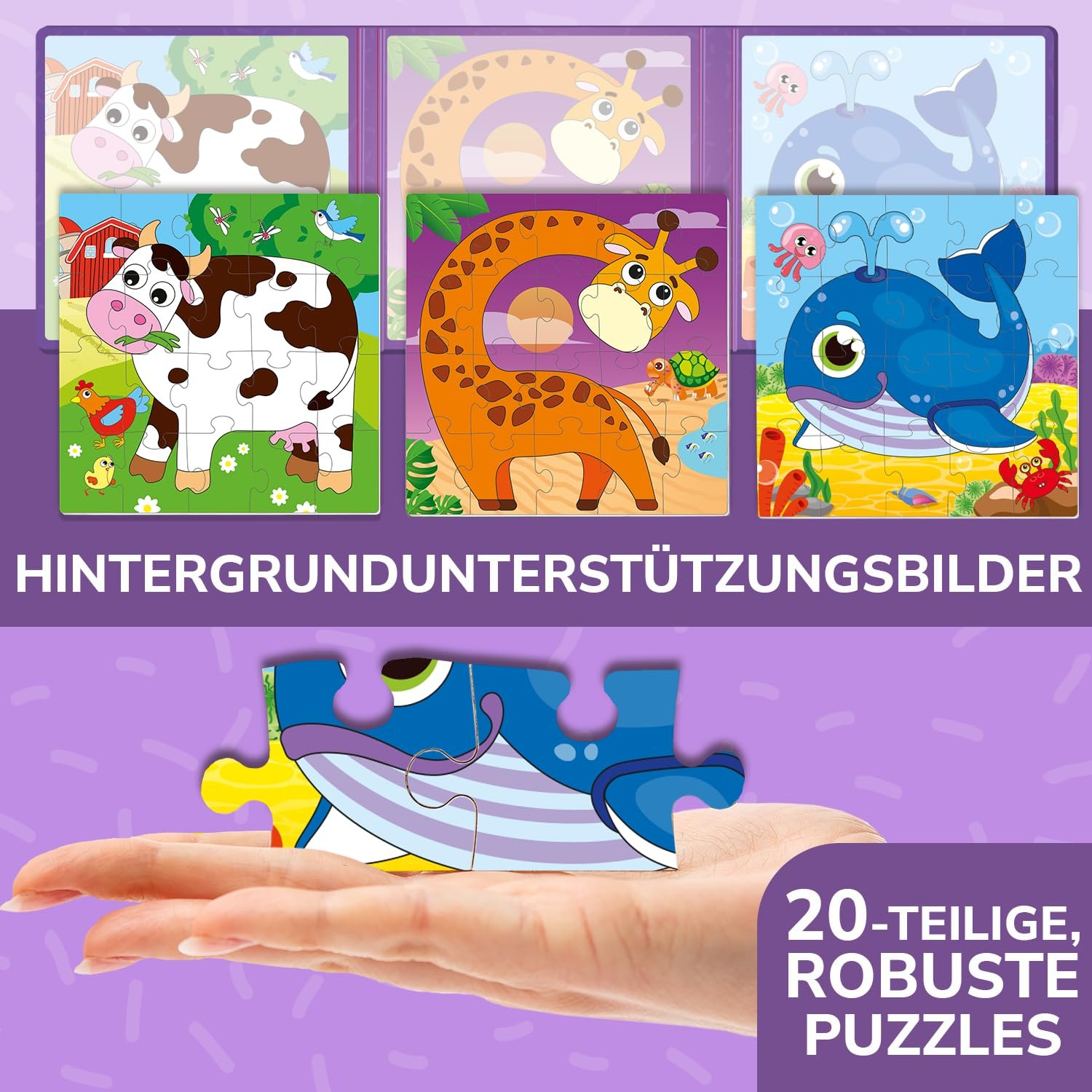 Магнитный пазл QUOKKA Magnetic Game 20 элементов 17.5 x 52.5 см, фото №4 Магнитный пазл QUOKKA Magnetic Game 20 элементов 17.5 x 52.5 см, фото №4