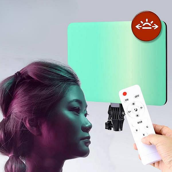 Светодиодная RGB лампа 36х25 см Camera light PM-36 RGBW для фото и видео съемки, фото №10