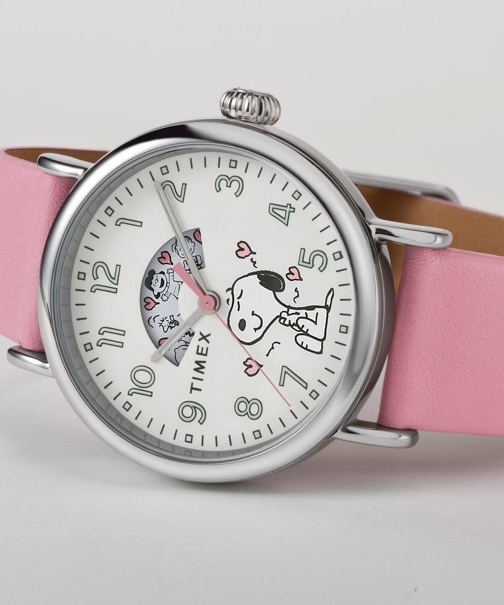 Аналоговые Часы Timex Peanuts Valentine's Женские, розовый, Ремешок, фото №6