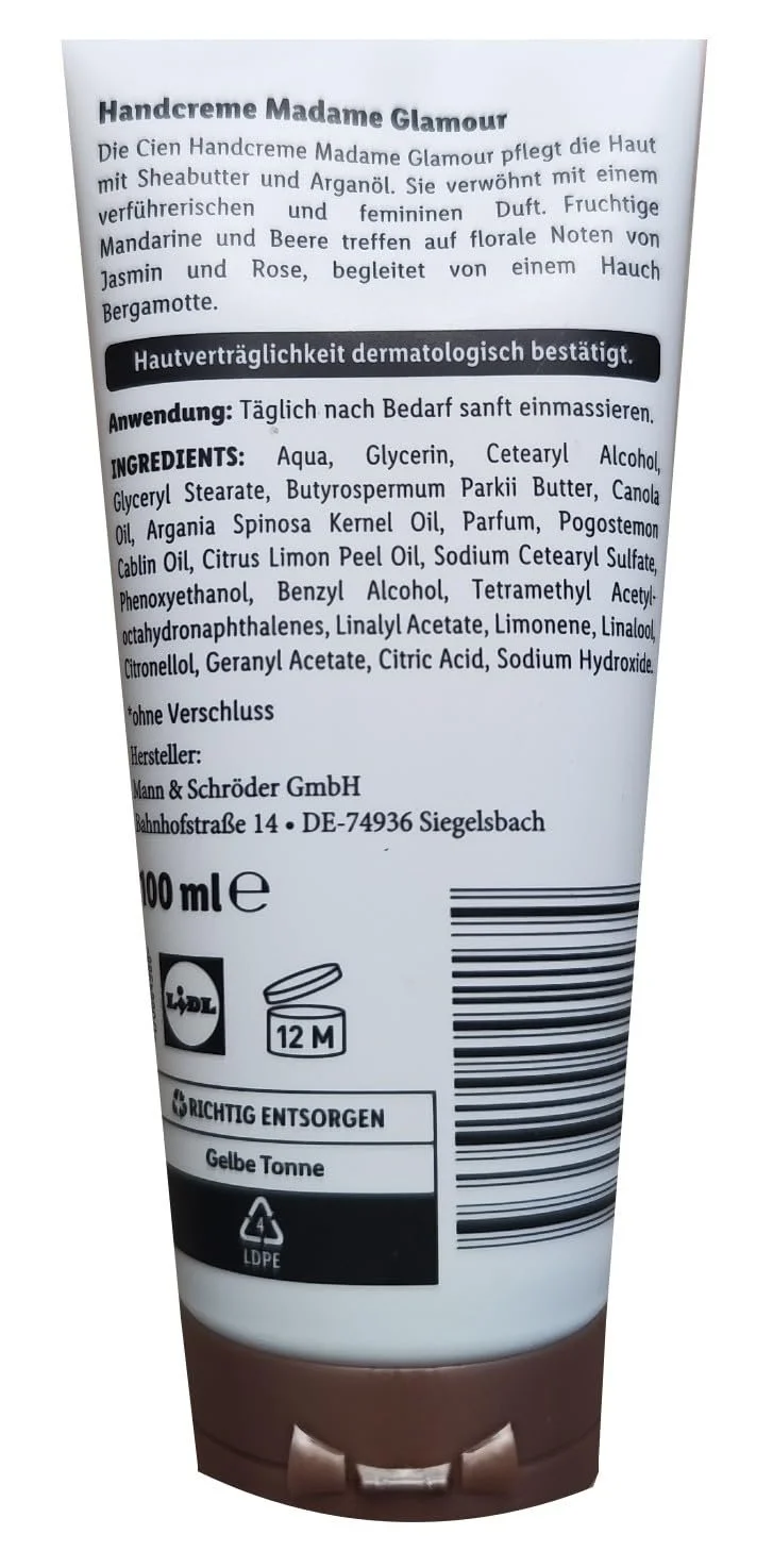 Крем для рук CIEN Madame Glamour Живлення та Догляд, фото №2