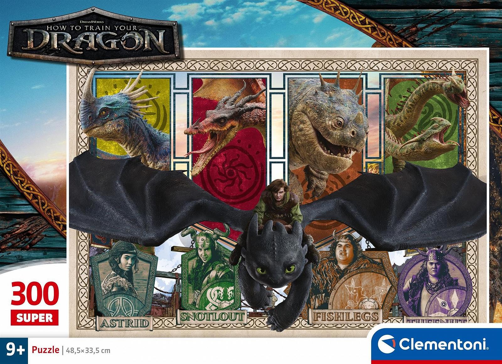 Пазл Clementoni Dragons 21748 300 деталей, фото №2