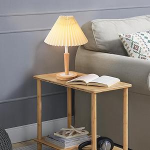 Настільна лампа lux.pro Sittingbourne 1 x E14 Wood Metal Cream White - Фото 1