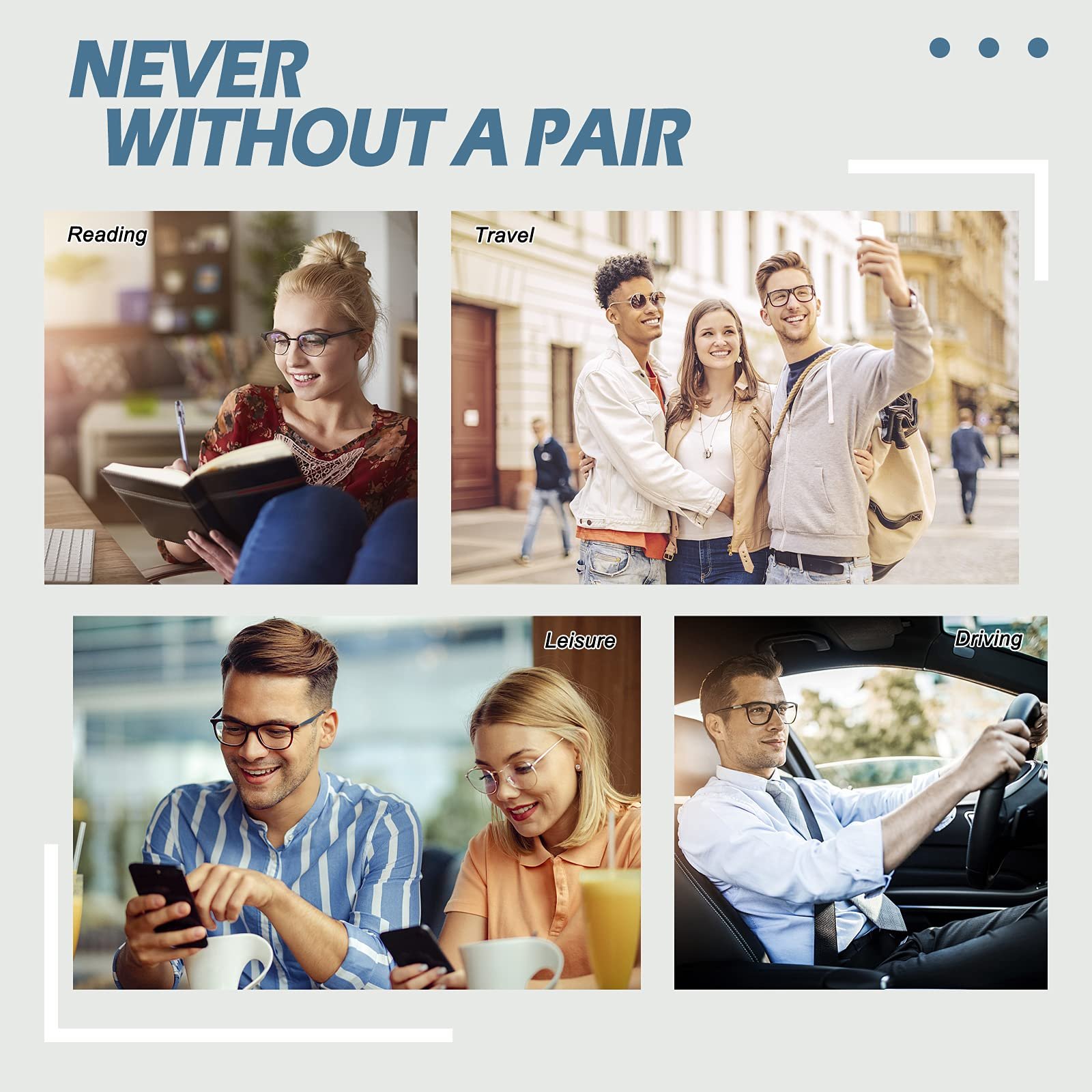 Окуляри CGID CN79 Класичні вінтажні в стилі 40-х 50-х років, еліптична оправа, прозорі лінзи, фото №4