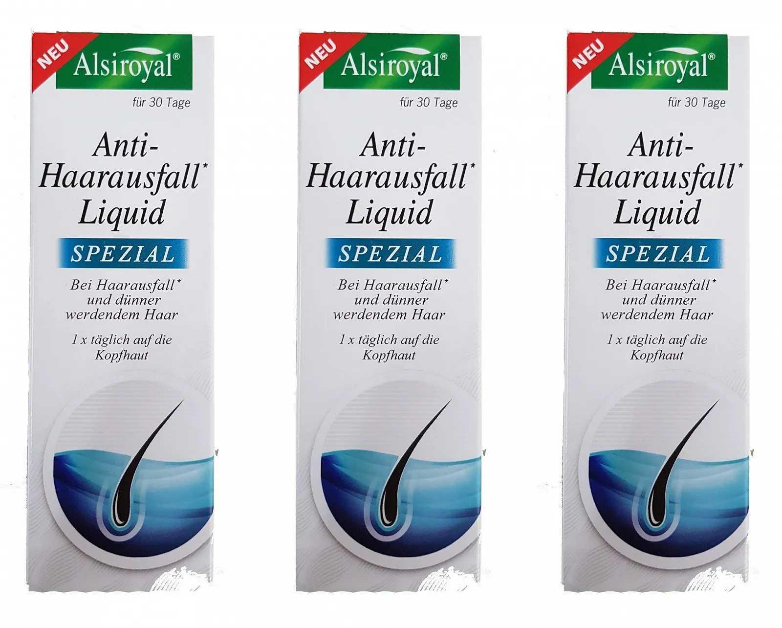 Рідина Alsiroyal Проти випадіння волосся 3 x 50 мл - Аромат лаванди Для дорослих - Випадіння волосся, Тонке волосся, фото №1