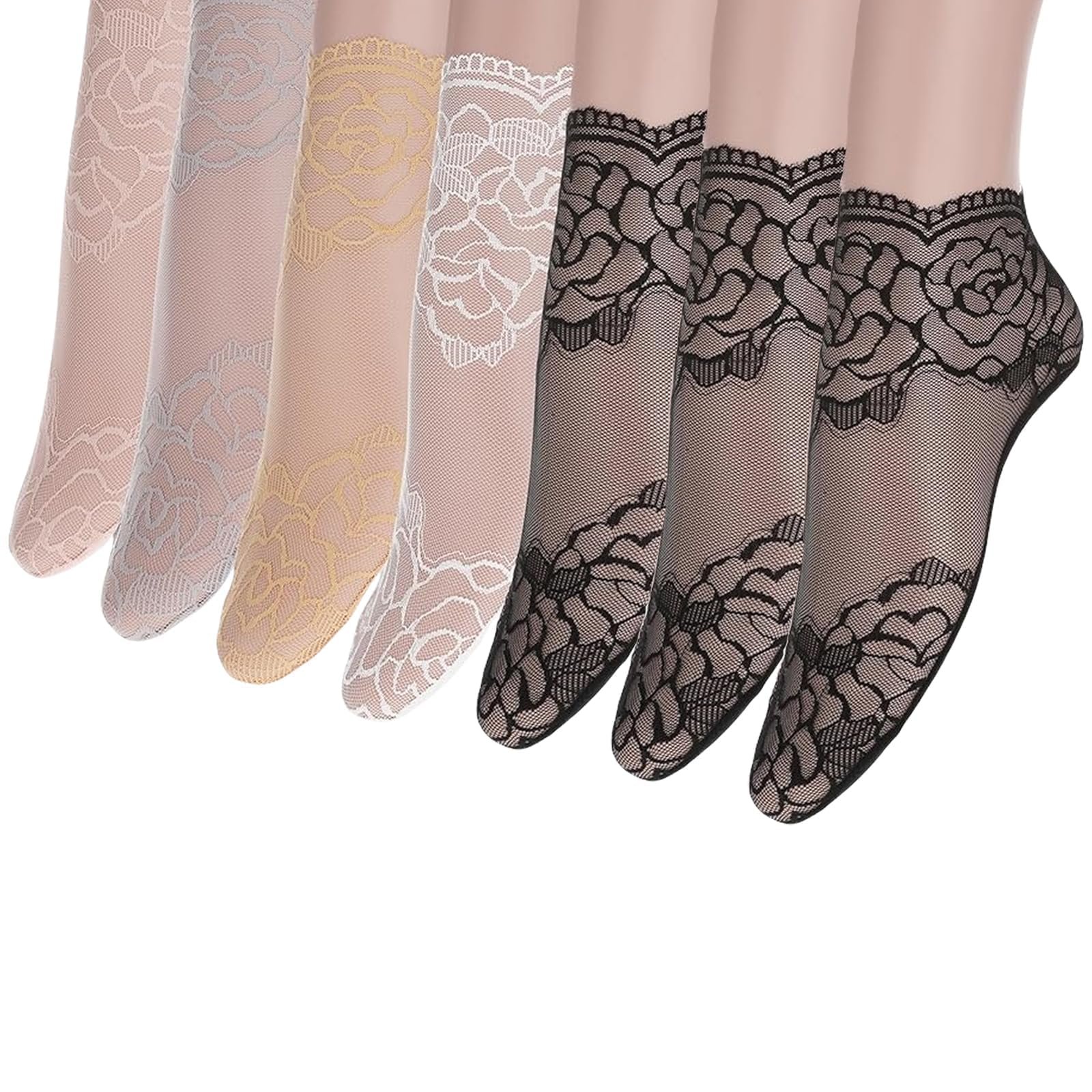 Женские носки с рюшами, 7 пар, фото №1