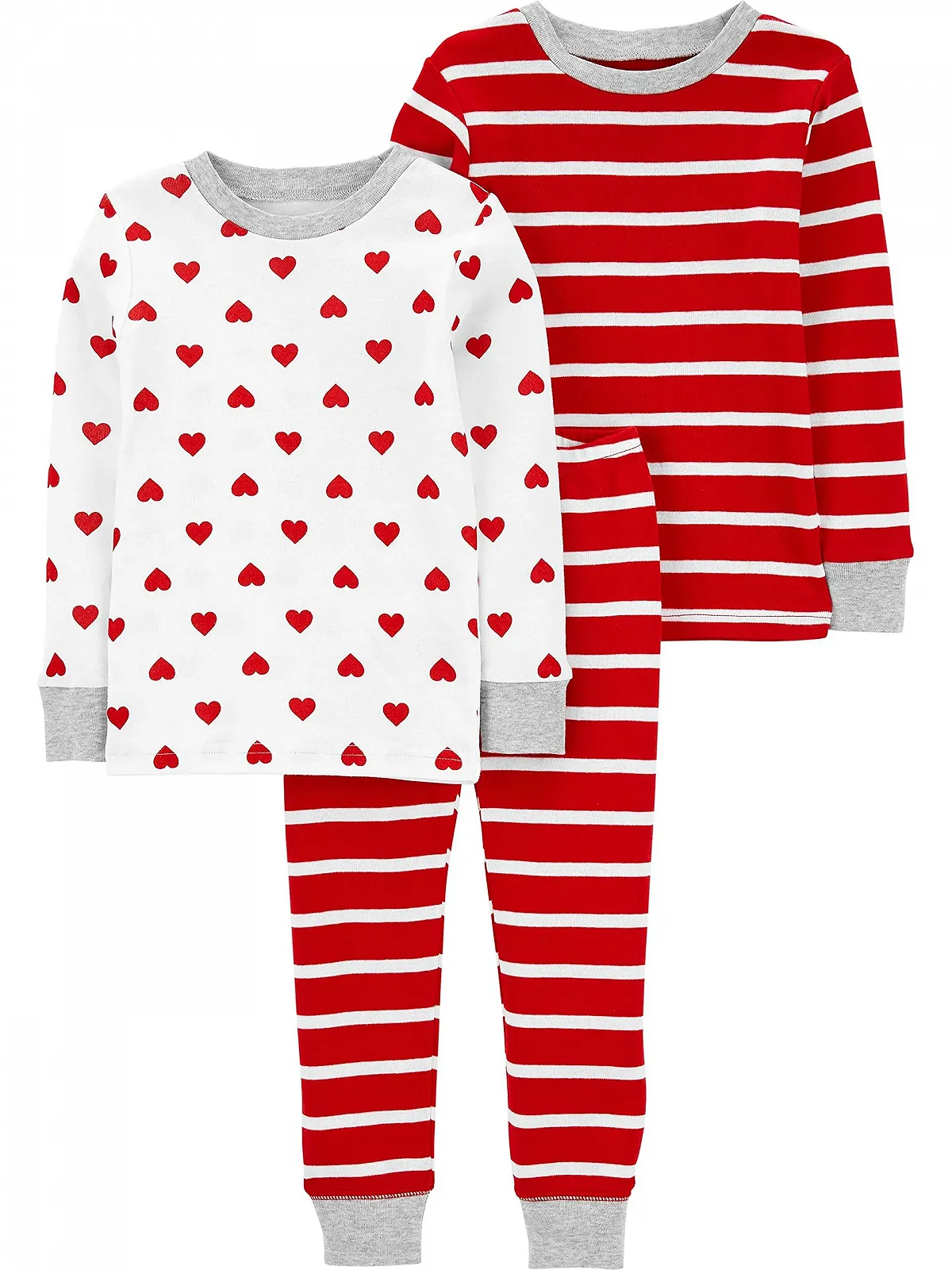 Комплект хлопковых пижам Simple Joys by Carter's Unisex Baby на День Святого Валентина, 3 шт., фото №1 Комплект хлопковых пижам Simple Joys by Carter's Unisex Baby на День Святого Валентина, 3 шт., фото №1