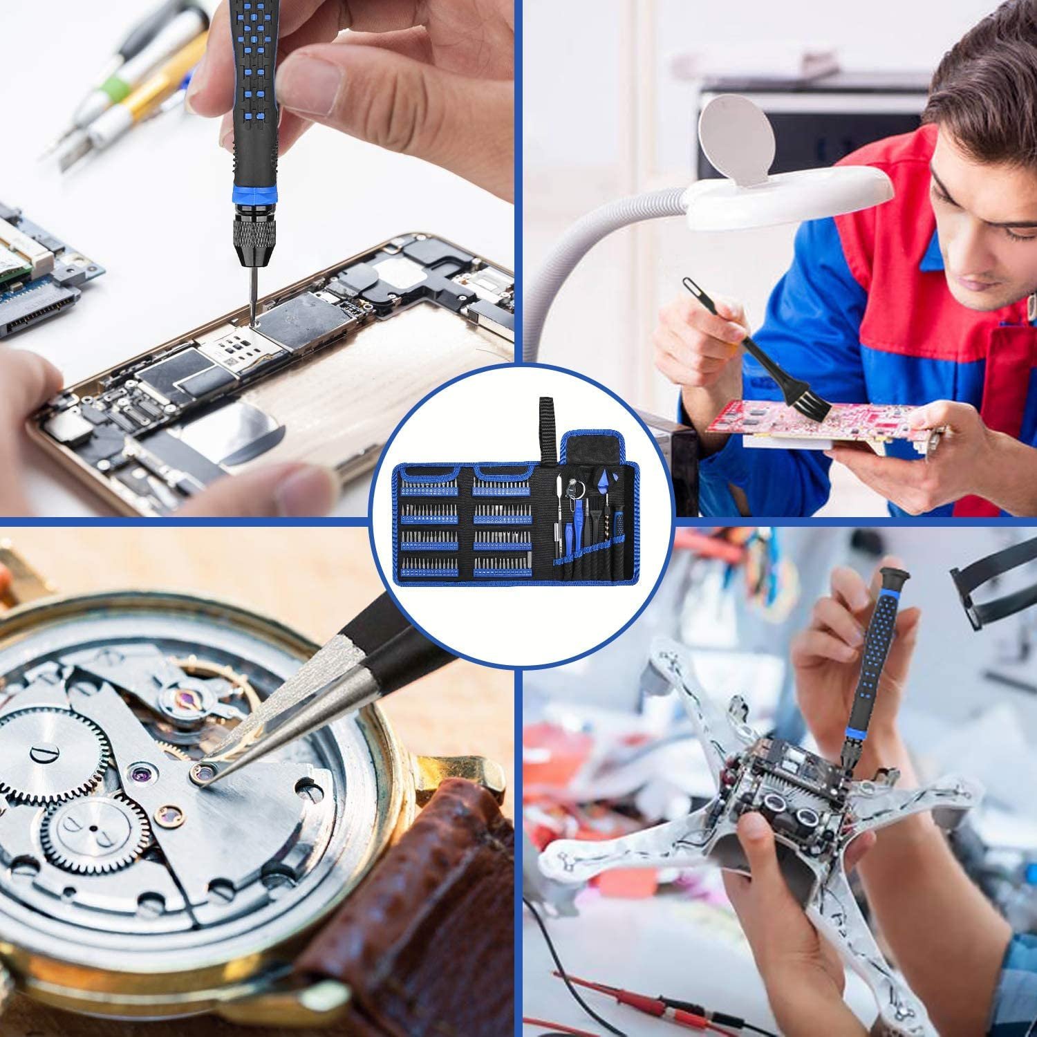 Набір викруток Pardarsey 142-комплектний електронний прецизійний набір викруток з 120 бітами магнітного ремонтного інструменту сумісний з iPhone, MacBook, комп'ютером, ноутбуком, ПК, планшетом, PS4, Xbox, Nintendo, фото №7