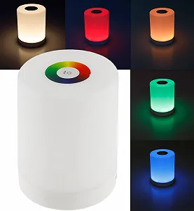 Настольная светодиодная лампа ChiliTec Аккумуляторная 11 см RGB USB - Фото 1