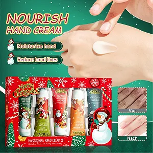 Крем для рук Набір з 5 штук Різдвяний Міні-набір кремів для рук Авокадо, Ківі, Полуниця, Апельсин та Молоко synthetic.ua - Фото 1