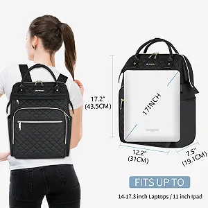 Рюкзак для ноутбука EMPSIGN 17" расширяемый Черный synthetic.ua - Фото 1