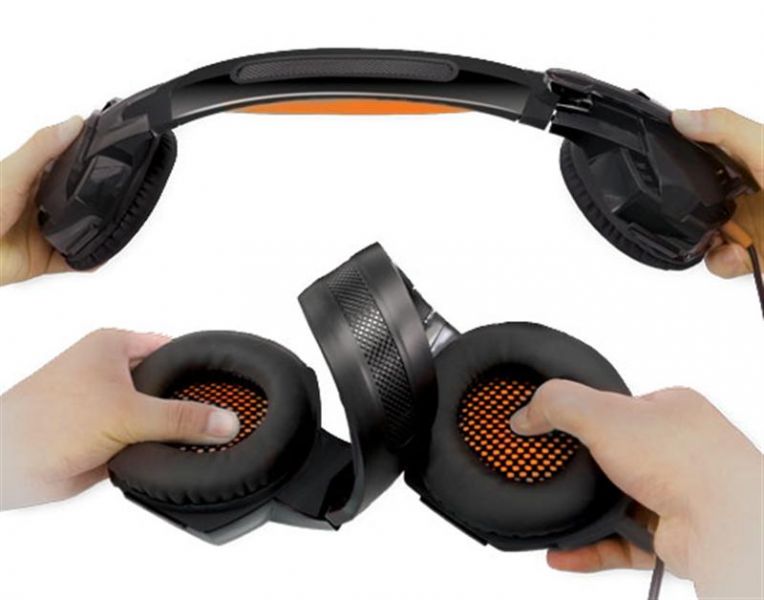 Гарнитура REAL-EL GDX-7700 Black/Orange UAH EL124100016, фото №4