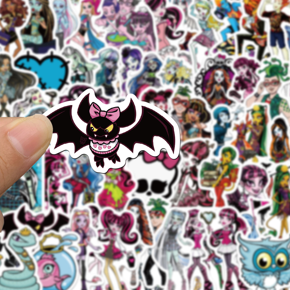 Монстер Хай наклейки наклейки Monster High аксесуари набір наклейок наклейки 70 шт, фото №4