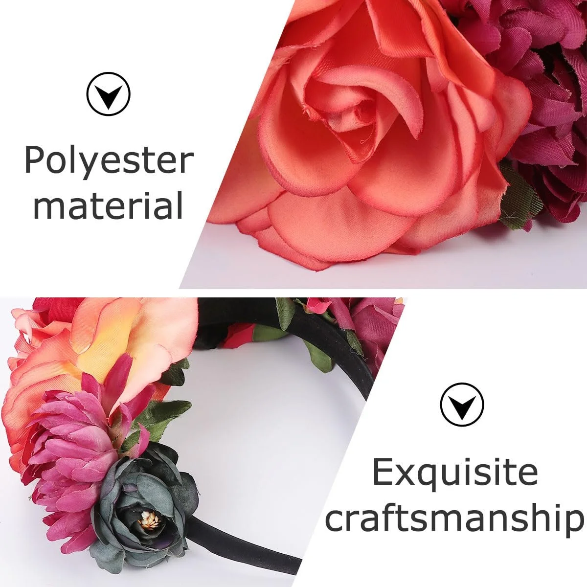 Обруч Квітка Мексиканська FRCOLOR для Жінок, фото №5