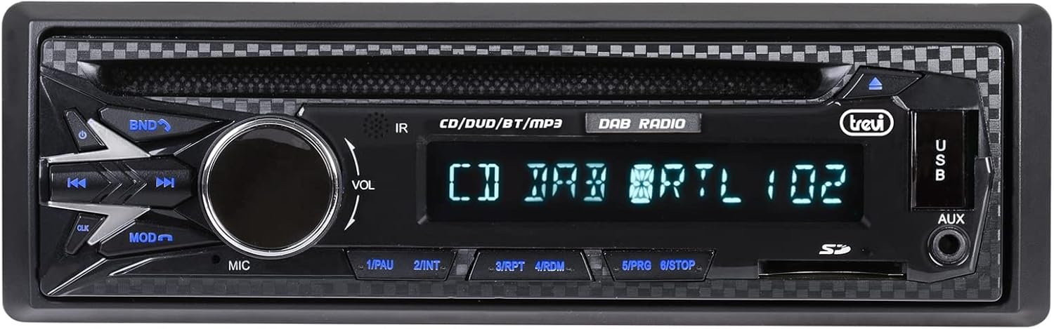 Автомагнітола TREVI XCD 5790 DAB / Bluetooth / USB / AUX / SD slot / CD / DAB+, фото №1