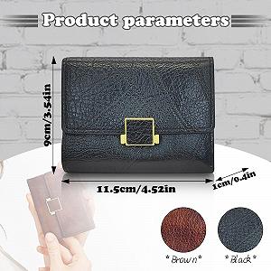 Кошелек AfitLulu Женский Ретро 2 Inch ID Окошко 5 Card Slots Красный Modern synthetic.ua - Фото 1