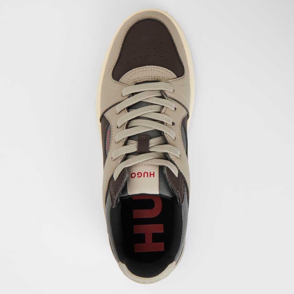 Кросівки HUGO Hadrian Tenn З різних матеріалів з деталями зі штучної шкіри нубук, фото №4