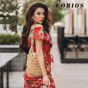 Сумка-тоут жіноча плетена Corios Ретро Богемна Жовта synthetic.ua - Фото 1