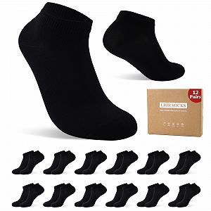 Носки Женские Низкие Хлопковые Дышащие Короткие - 12 пар - Фото 1