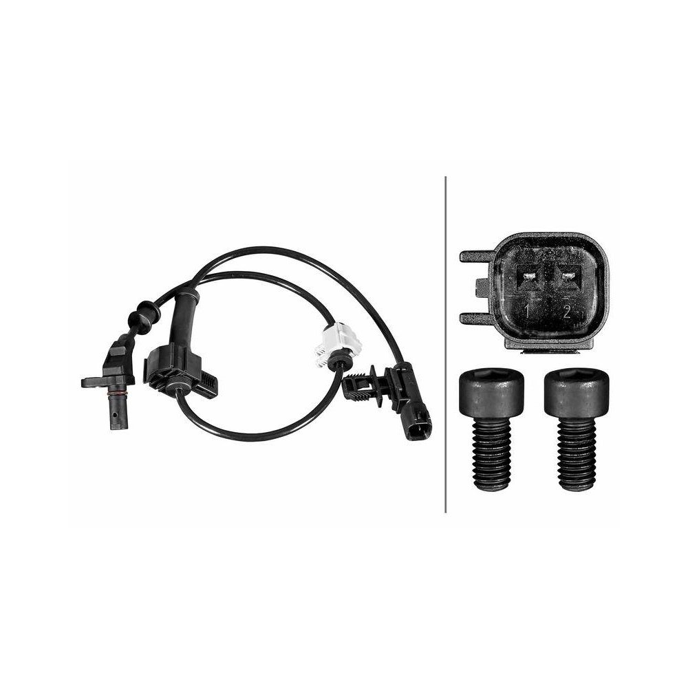 Датчик частоты вращения колеса HELLA 6PU 358 217-511 для CHEVROLET GENERAL MOTORS, фото №1