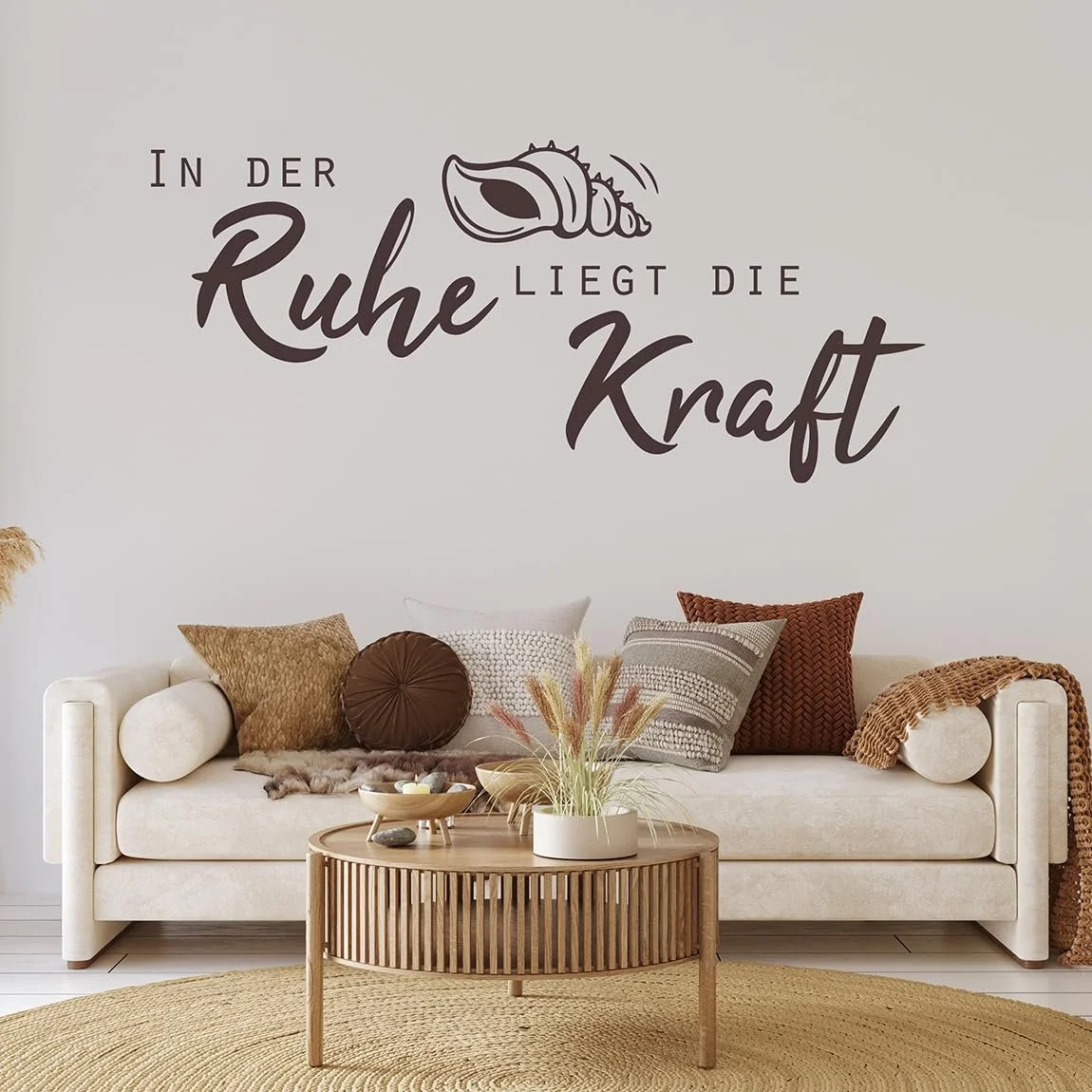 Наклейка на стіну a20 "in der Ruhe liegt die Kraft" 58 x 25 см сіра, фото №4 Наклейка на стіну a20 "in der Ruhe liegt die Kraft" 58 x 25 см сіра, фото №4