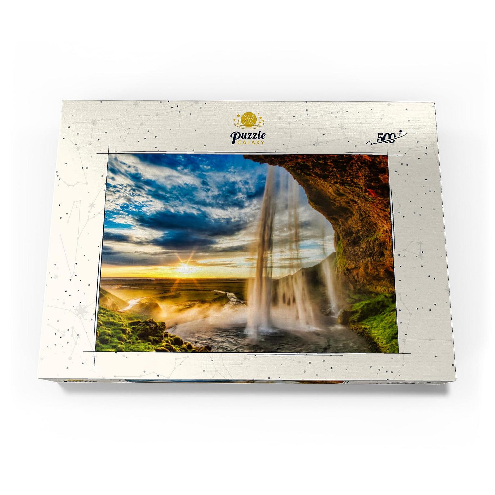 Пазл MyPuzzle Special Collection Seljalandsfoss Waterfall at Sunset, Iceland Premium 500 деталей, фото №4
