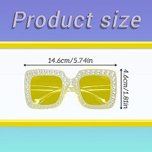 Сонцезахисні Окуляри Tabanzhe Квадратні Однотонні Жовті synthetic.ua - Фото 1