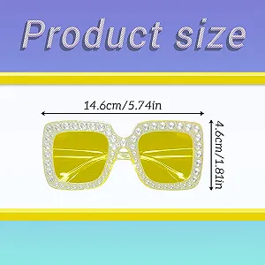 Солнцезащитные Очки Tabanzhe Квадратные Однотонные Желтые synthetic.ua - Фото 1