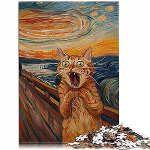 Пазл Рыжий кот Крик 1000 элементов 52 x 38 см synthetic.ua - Фото 1
