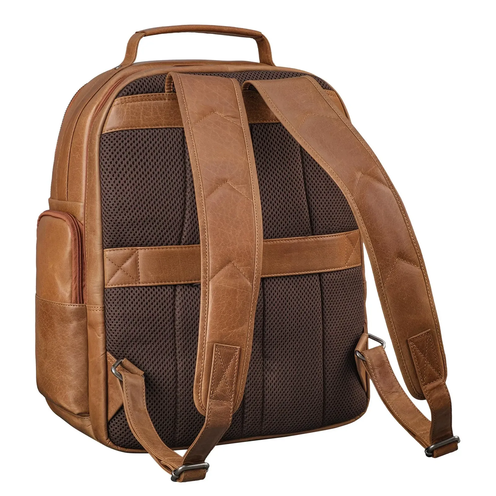 Рюкзак для ноутбука STILORD Josef XXL шкіряний 15.6" чорний, фото №5