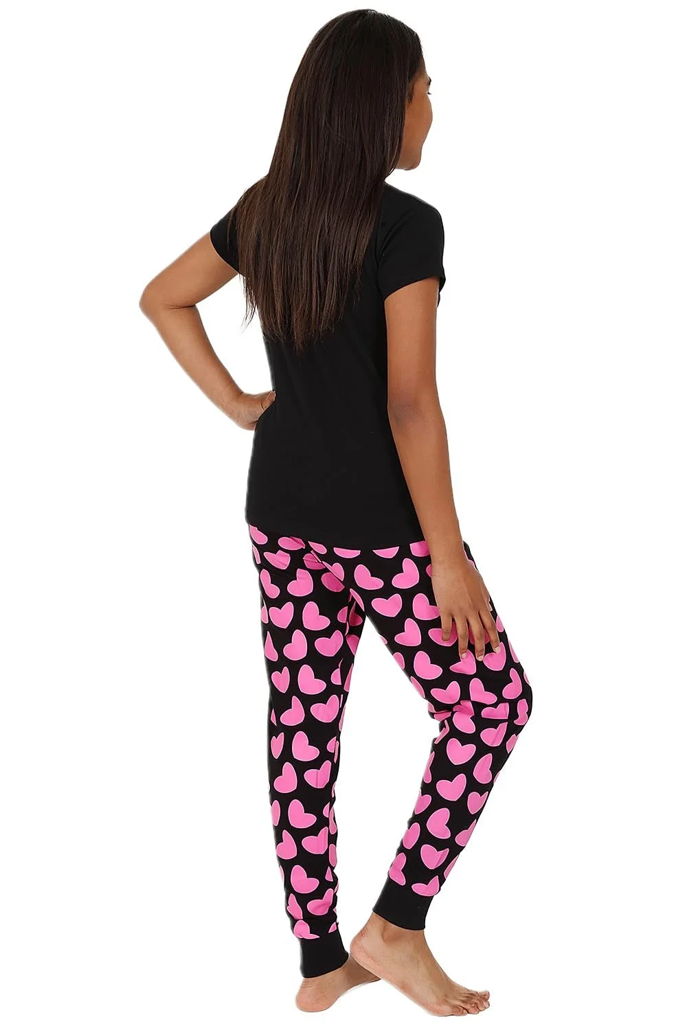 Пижамный комплект Be Kind Чёрный Розовый Длинный Хлопок, фото №2 Пижамный комплект Be Kind Чёрный Розовый Длинный Хлопок, фото №2