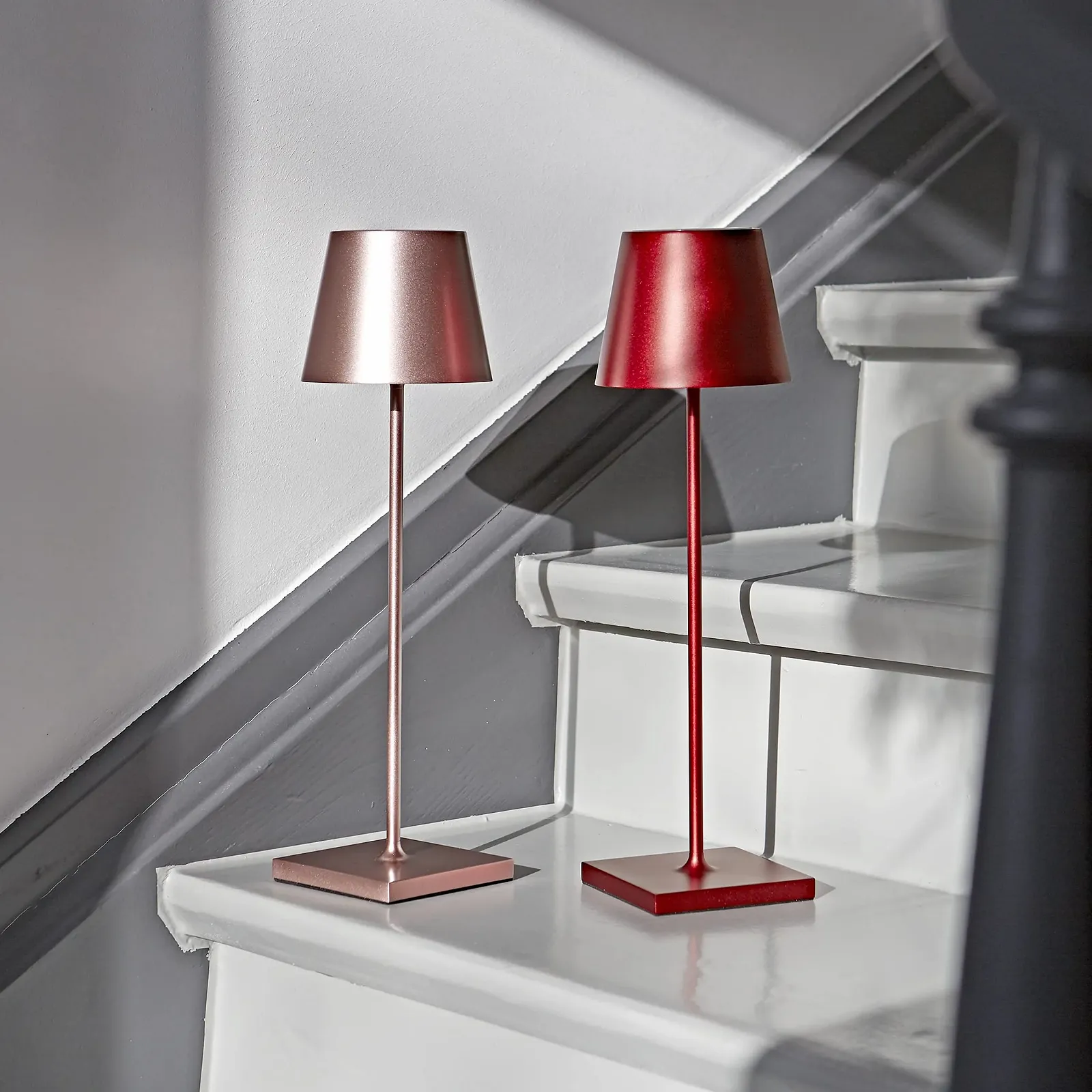 Настільна лампа SIGOR Nuindie акумуляторна LED IP54 38 см Вишнево-червоний, фото №7