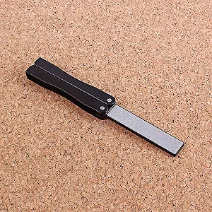 Точилка кишенькова складана алмазна зі стільниковою поверхнею Чорна synthetic.ua - Фото 1