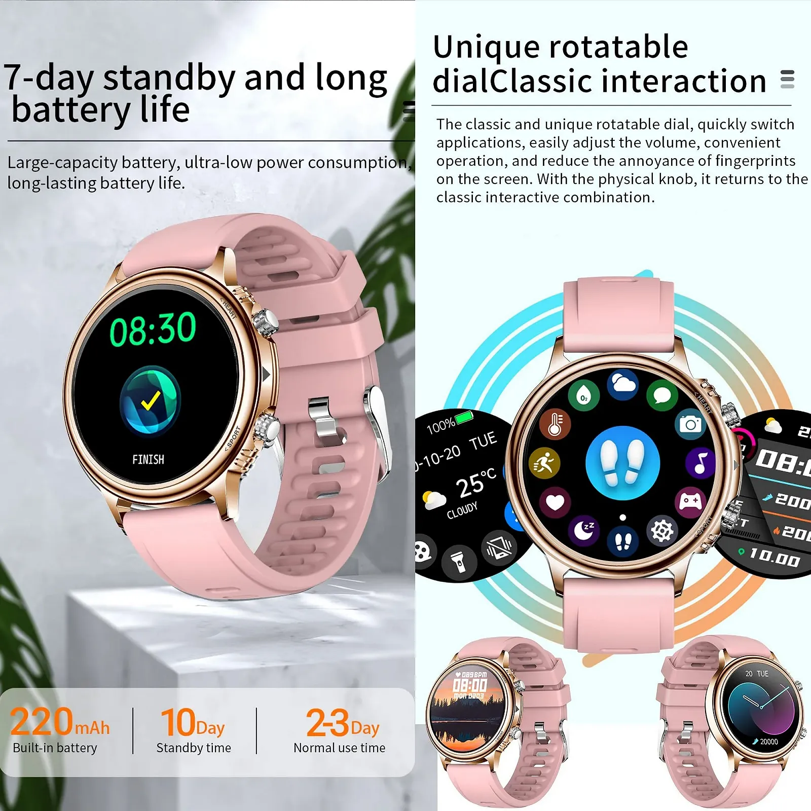 Смарт-часы ZPIMY для женщин и мужчин с функцией телефона, 1.32-дюймовый сенсорный экран, фитнес-трекер, IP68 водонепроницаемые, трекер активности, для Android и iOS (черный), фото №7 Смарт-часы ZPIMY для женщин и мужчин с функцией телефона, 1.32-дюймовый сенсорный экран, фитнес-трекер, IP68 водонепроницаемые, трекер активности, для Android и iOS (черный), фото №7