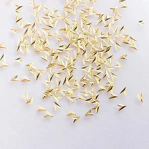 Украшения для ногтей QBOBDP Стрела 4 мм x 5 мм Золотой, 1000 шт - Фото 1