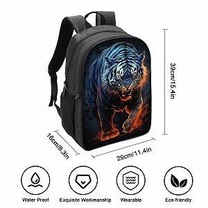 Рюкзак DPEOANEBN Tiger 3D, дитячий, великий, шкільний, 40x28x16 см synthetic.ua - Фото 1
