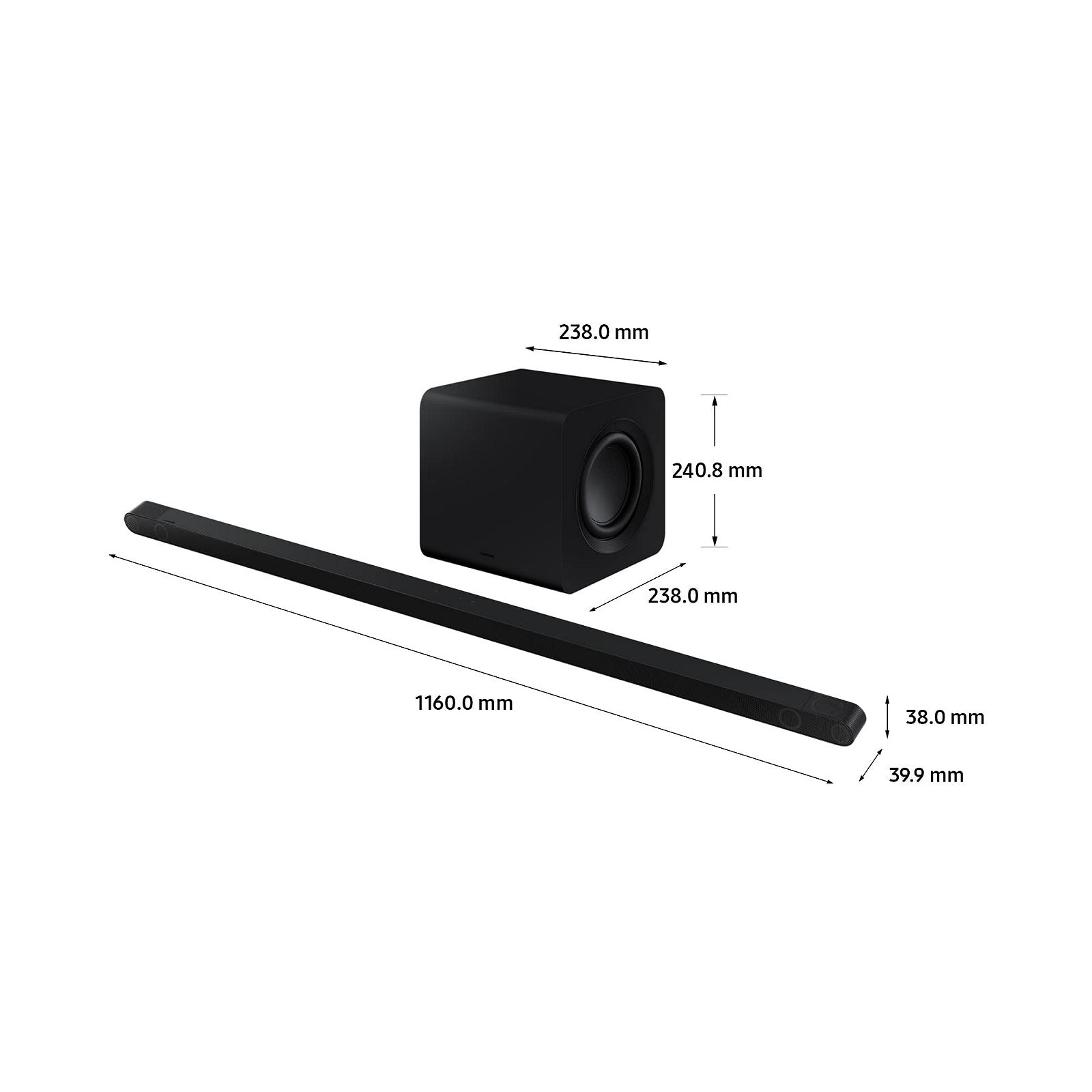 Саундбар SAMSUNG HW-S800B/ZF Ultraslim Design Dolby Atmos Wireless Q-Symphony Gen II 3.1.2 Канали та SpaceFit Sound, фото №9
