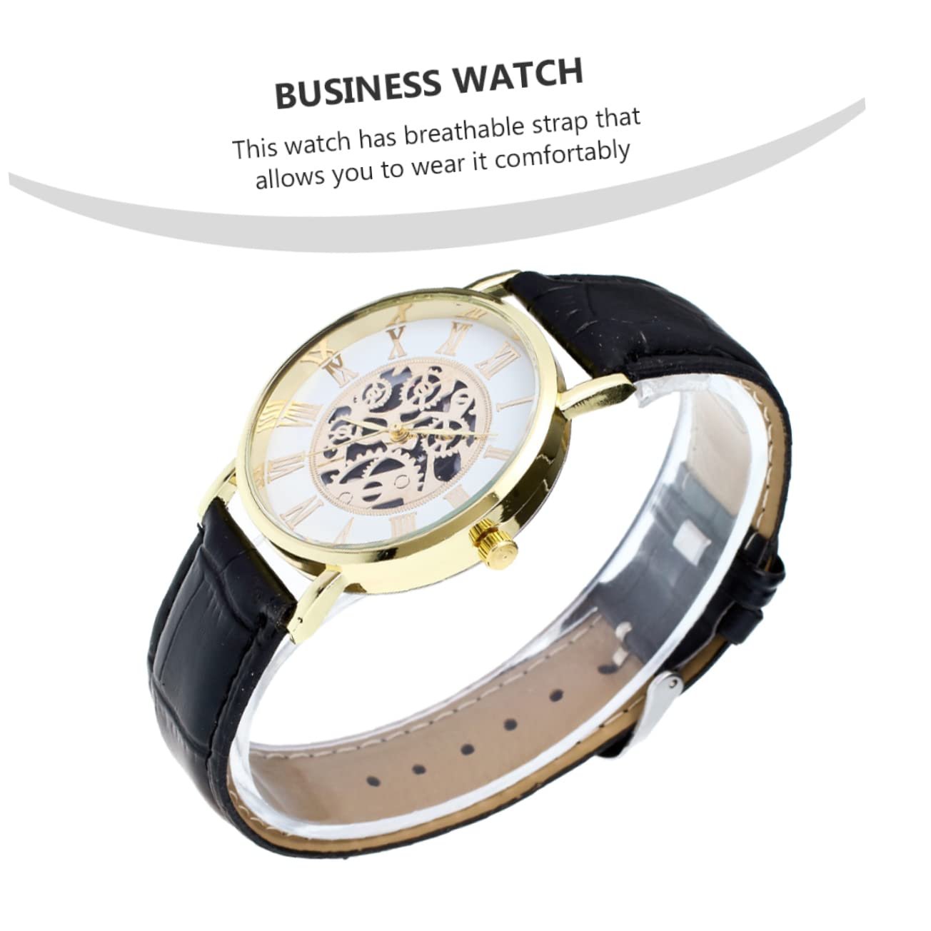 Часы LIFKOME Ремешок Серебряный Скелетон Белый, фото №5