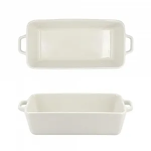 Форма для выпечки керамическая прямоугольная с двойными ручками 1320 мл - Фото 1