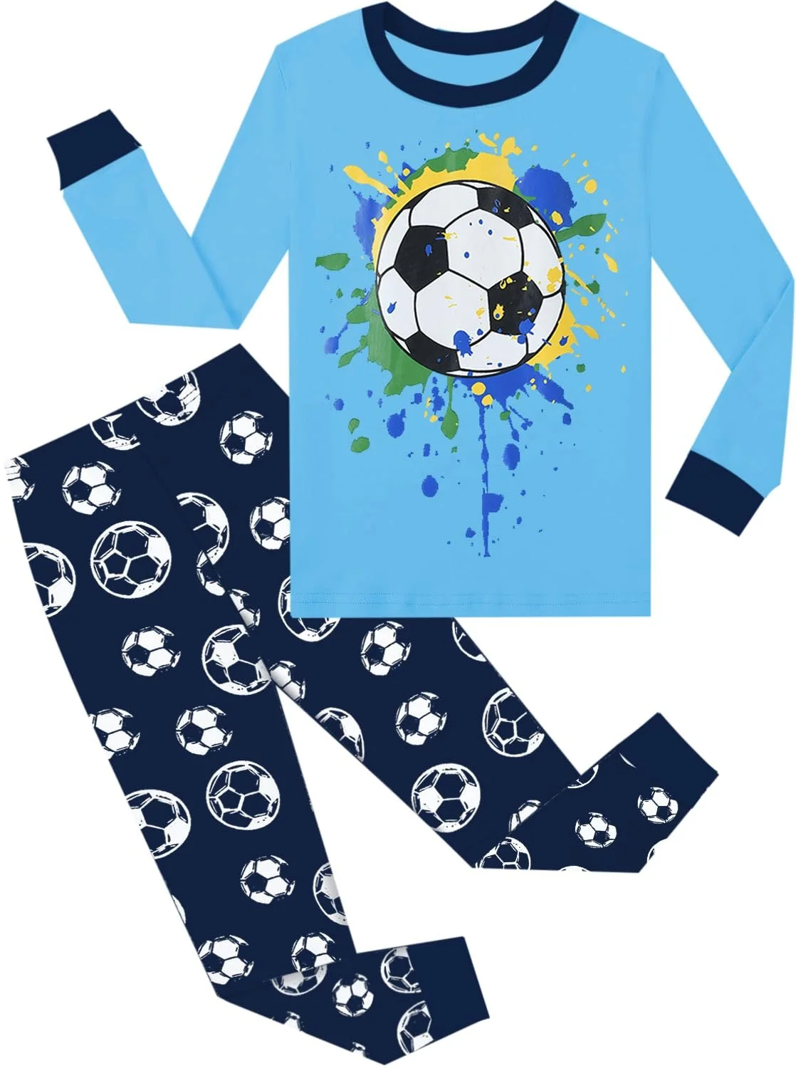 Комплект піжами з довгим рукавом Little Hand для хлопчиків, бавовна, фото №1 Комплект піжами з довгим рукавом Little Hand для хлопчиків, бавовна, фото №1